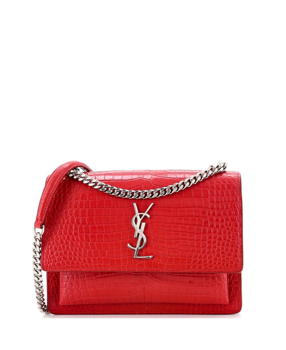 Сумка через плечо Saint Laurent Medium Sunset Embossed Leather