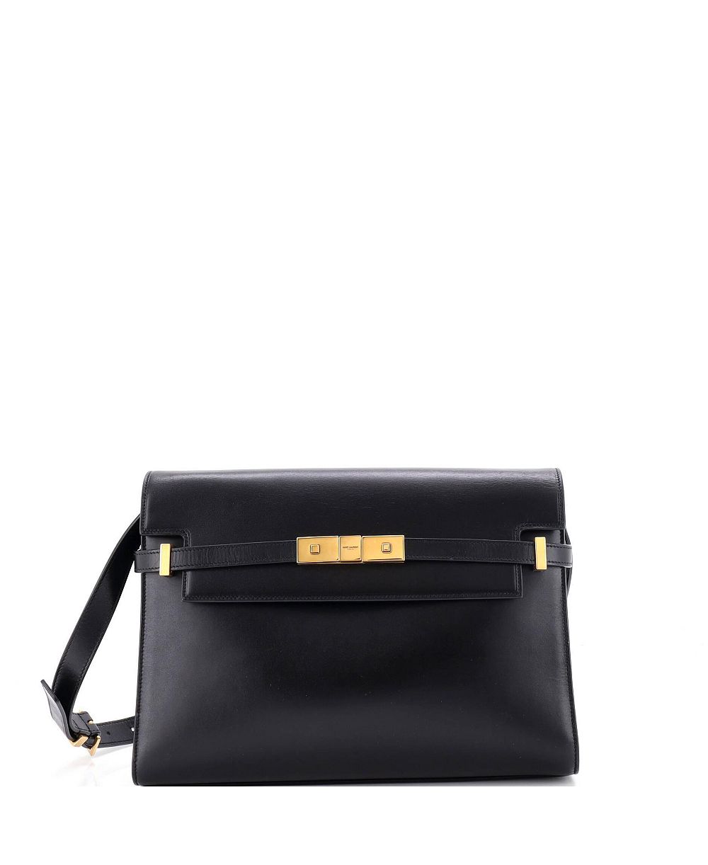 Б/у плечевая сумка Saint Laurent Medium Manhattan Leather