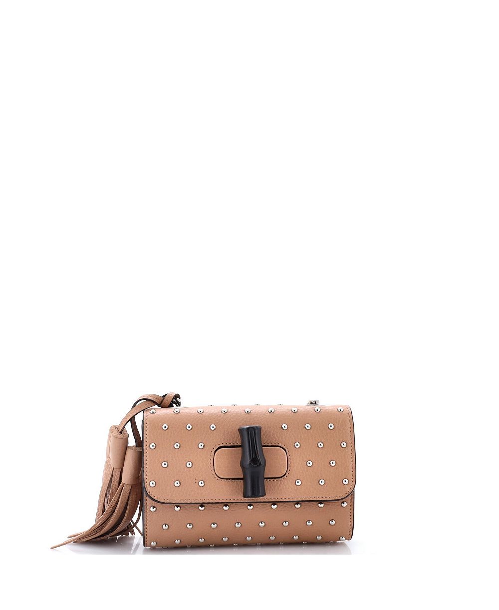 Б/у маленькая сумка на плечо Gucci Small Miss Bamboo из декорированной кожи
