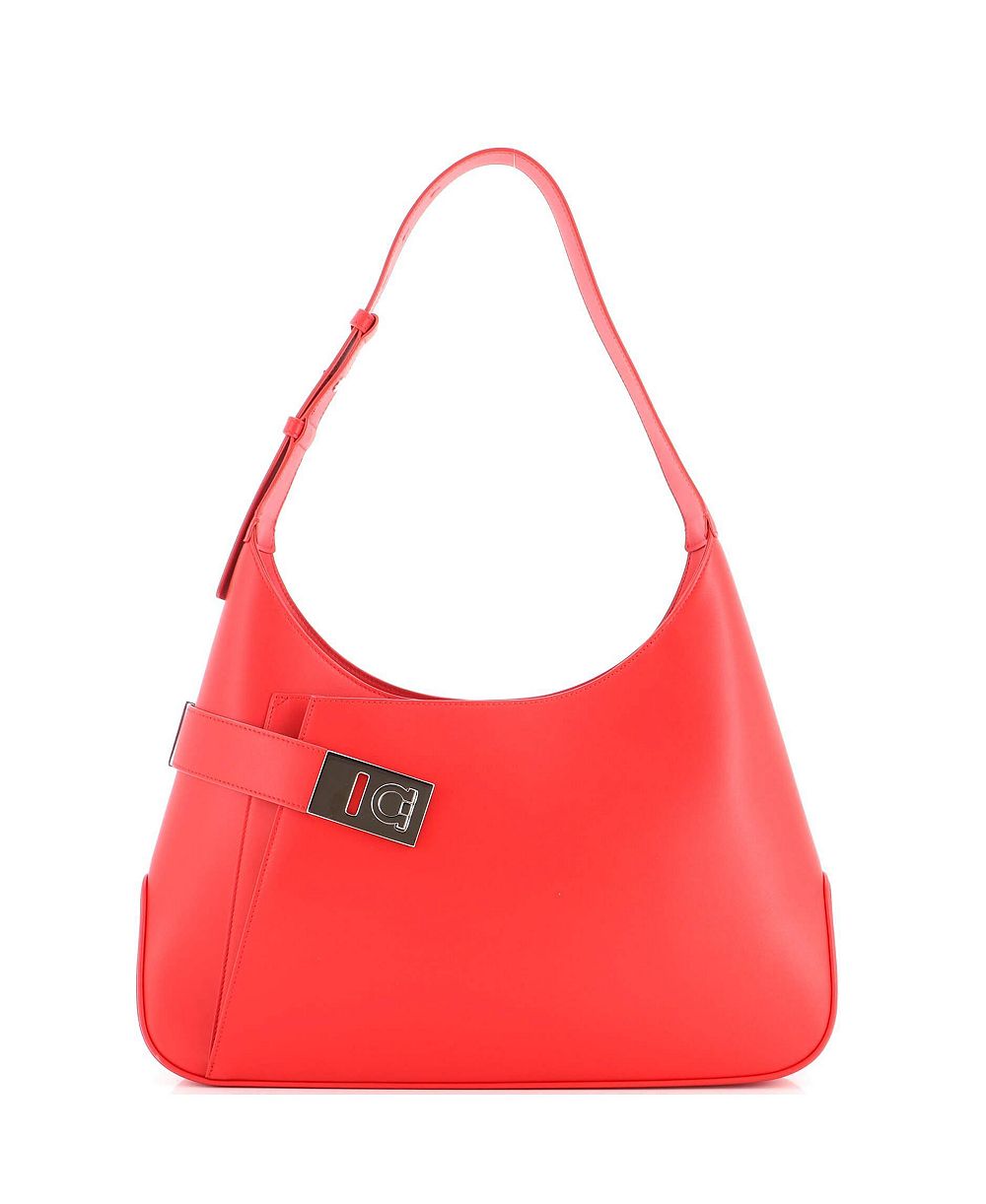Salvatore Ferragamo б/у сумка через плечо Gancini Buckle Asymmetric из кожи