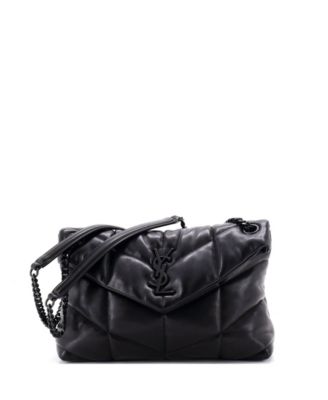 Pre-Owned Saint Laurent Small Loulou Puffer Shoulder Bag Quilted Leather