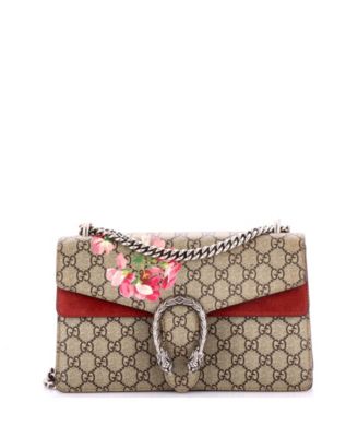 Pre-Owned Gucci Small Dionysus Bag Blooms Print GG Coated Canvas