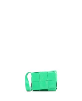 Pre-Owned Bottega Veneta Candy Cassette Crossbody Bag Maxi Intrecciato Leather