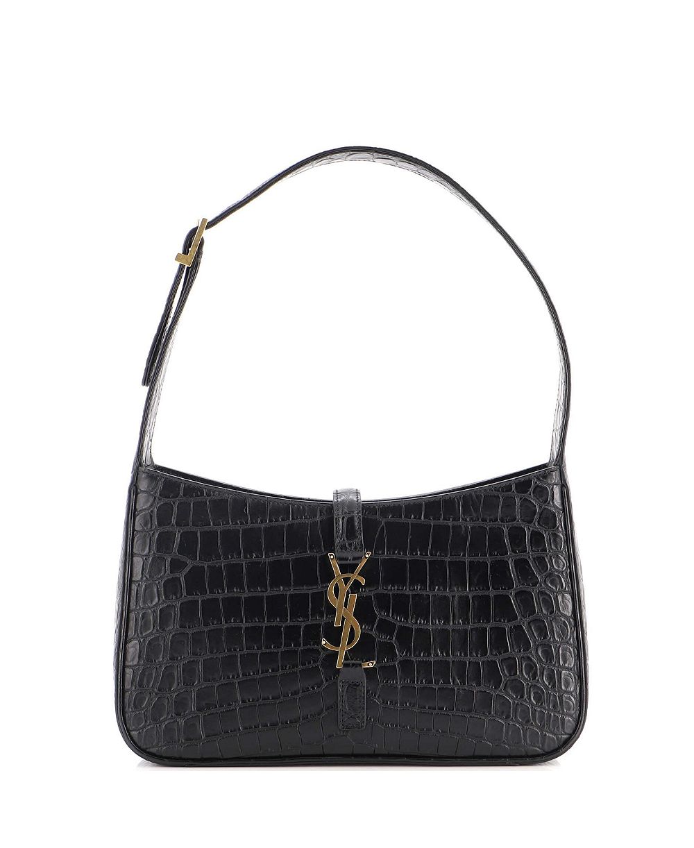 Pre-Owned Saint Laurent Small Le 5 a 7 сумка-хобо из тисненой кожи