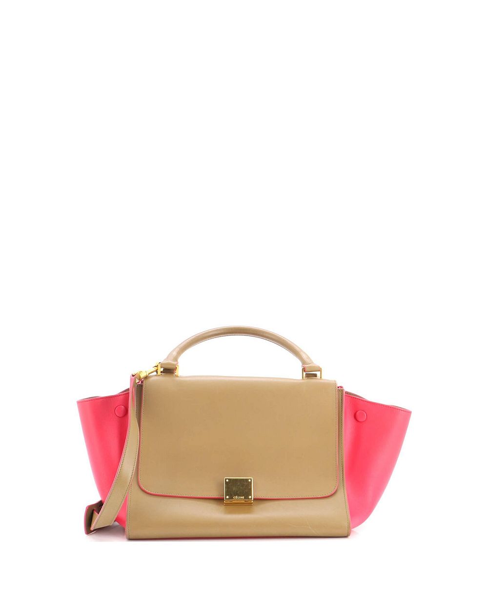 Celine Small Trapeze Bag Leather Женский