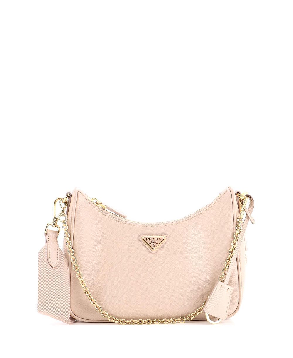 Винтажная сумка через плечо Prada Small Re-Edition 2005 из кожи Saffiano
