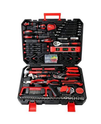 Streamdale Furniture 266-Piece Home Tool Set with Rolling Box and Hand Tools for DIY and Repairs