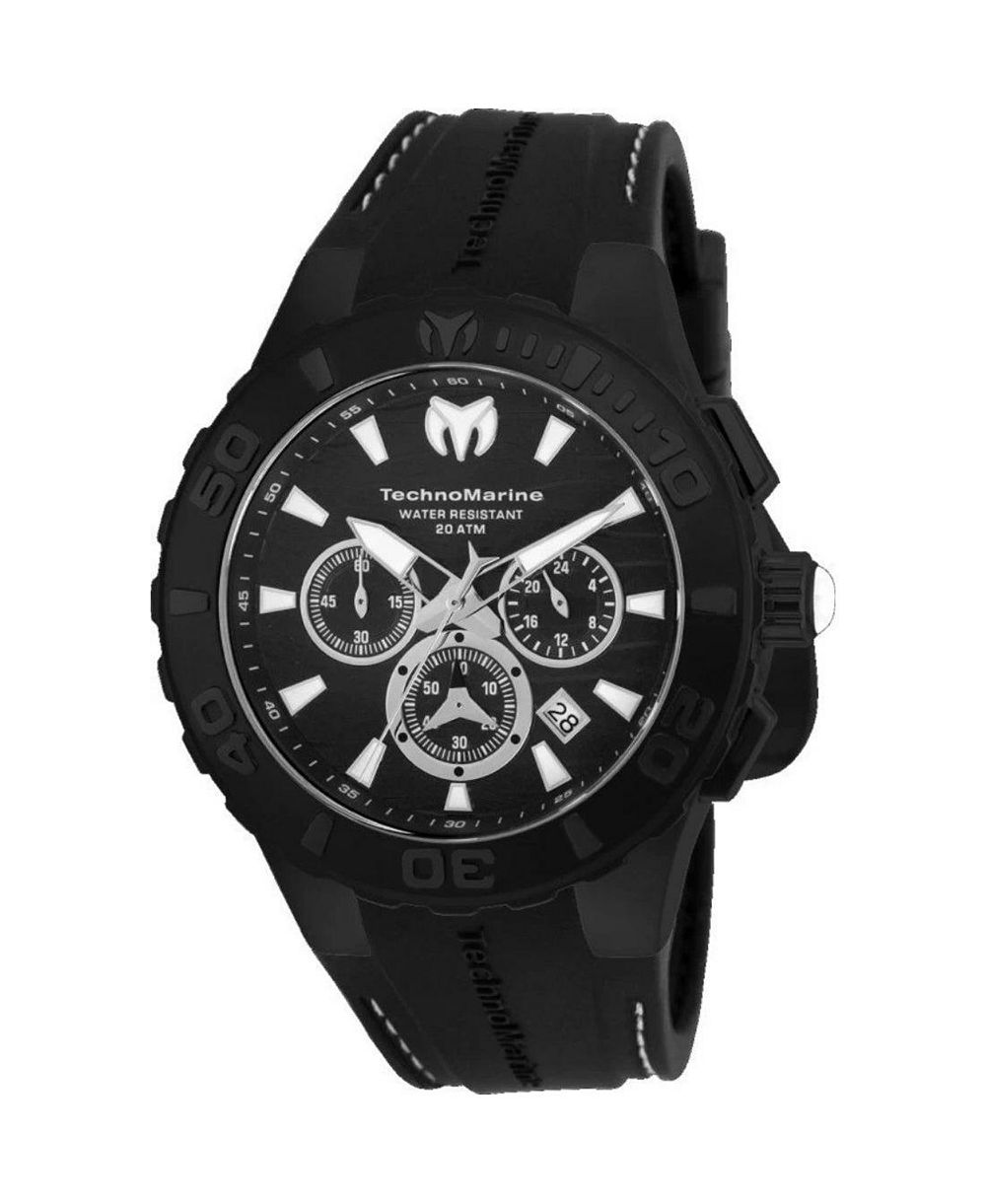 Мужские кварцевые хронографы TechnoMarine Cruise TM-115081, 44 мм, силиконовый ремешок