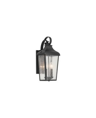 Kichler Forestdale 18.50" 2-Light Outdoor Wall Light in Textured Black