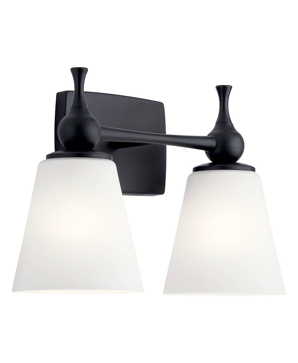 Kichler Cosabella 10 1/4" настенный бра на 2 лампы Black
