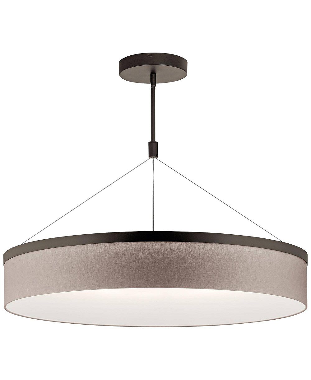 Kichler Mercel 32 1/2" Широкий подвесной светильник Olde Bronze LED