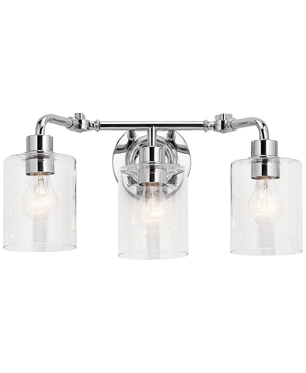 Хромированный светильник для ванной Kichler Gunnison 24" Wide 3-Light