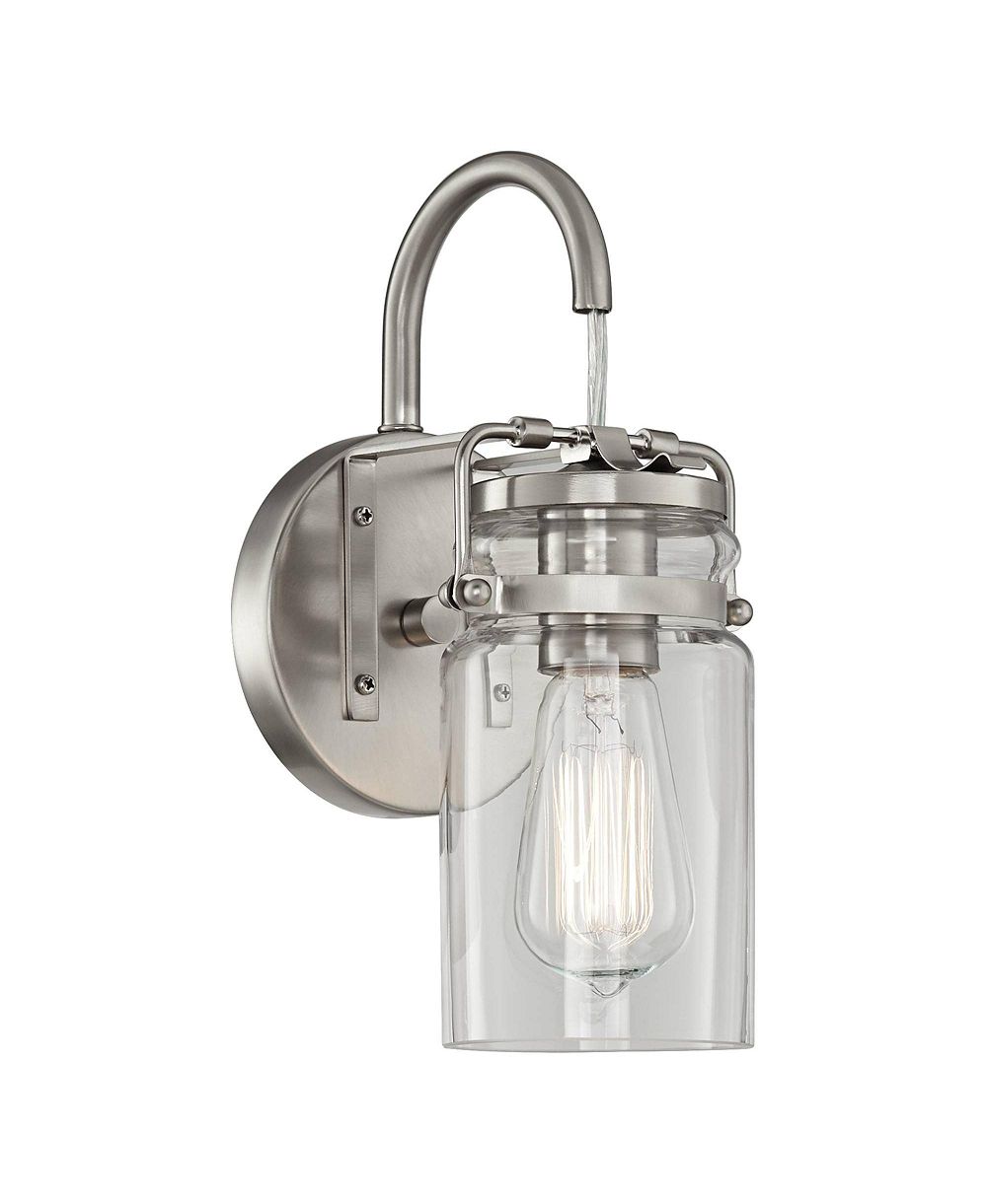 Настенный светильник Kichler Brinley, высота 11 1/4", Brushed Nickel