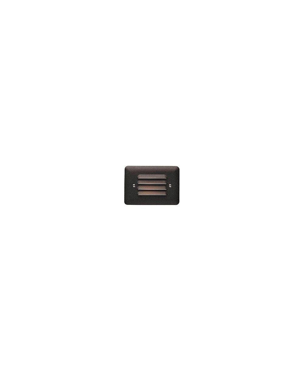 Kichler 5"W ступенчатый светильник LED Bronze Louvered 1-Watt 3000K