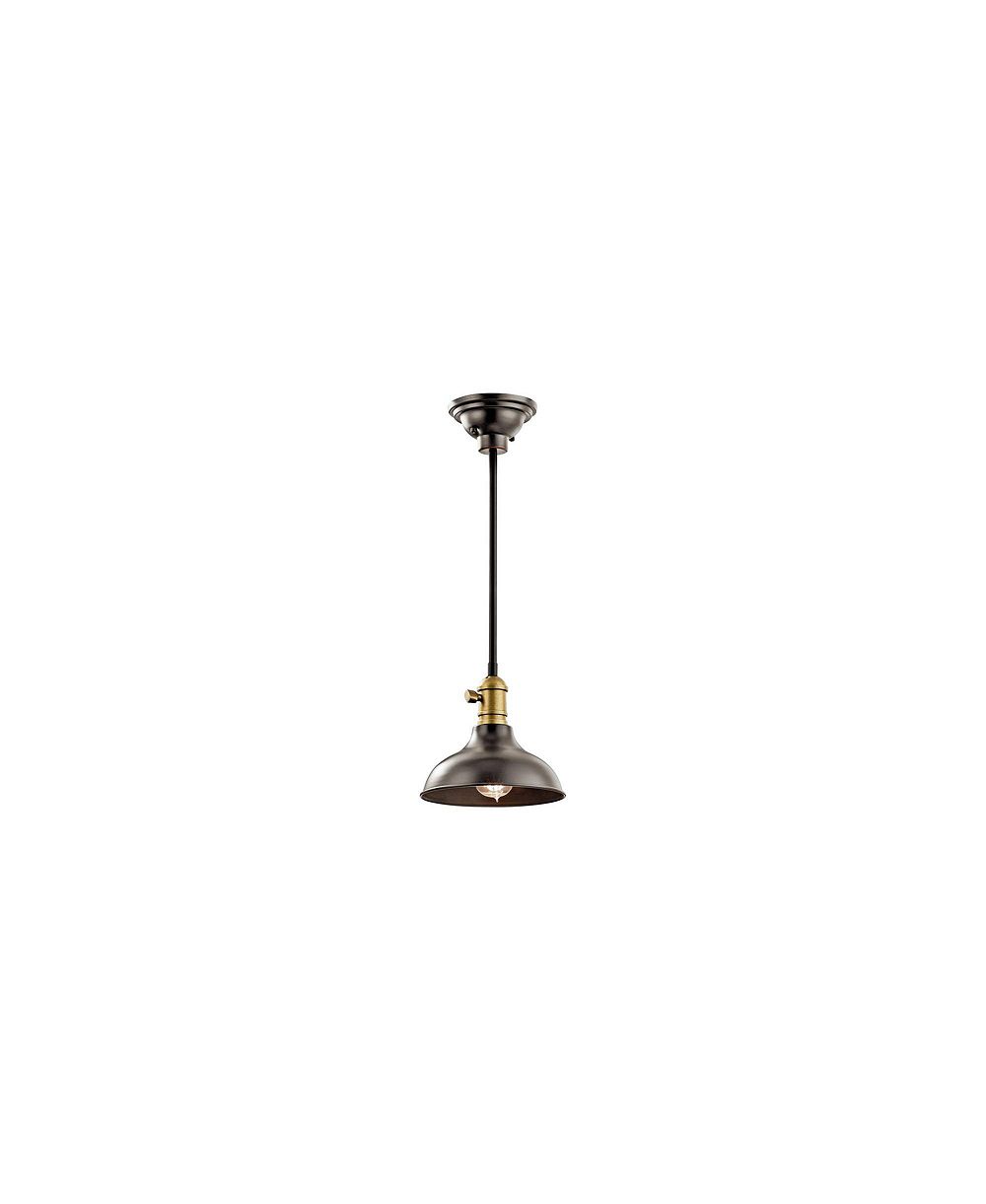 Kichler Cobson настенное бра и мини-подвесной светильник, бронза, 8" Wide
