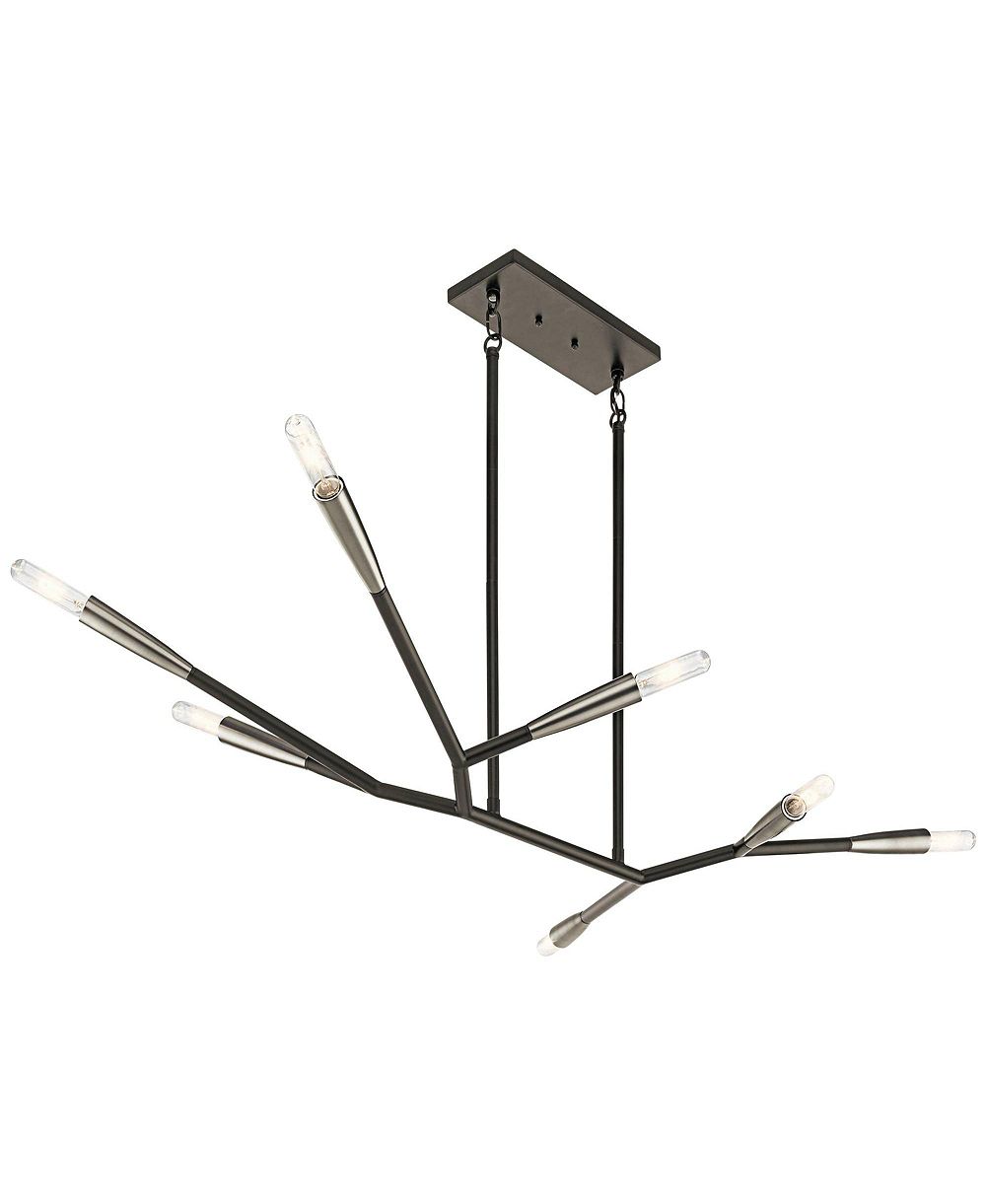 Подвесной светильник Kichler Branches 49 1/4" Wide Black Kitchen Island Chandelier