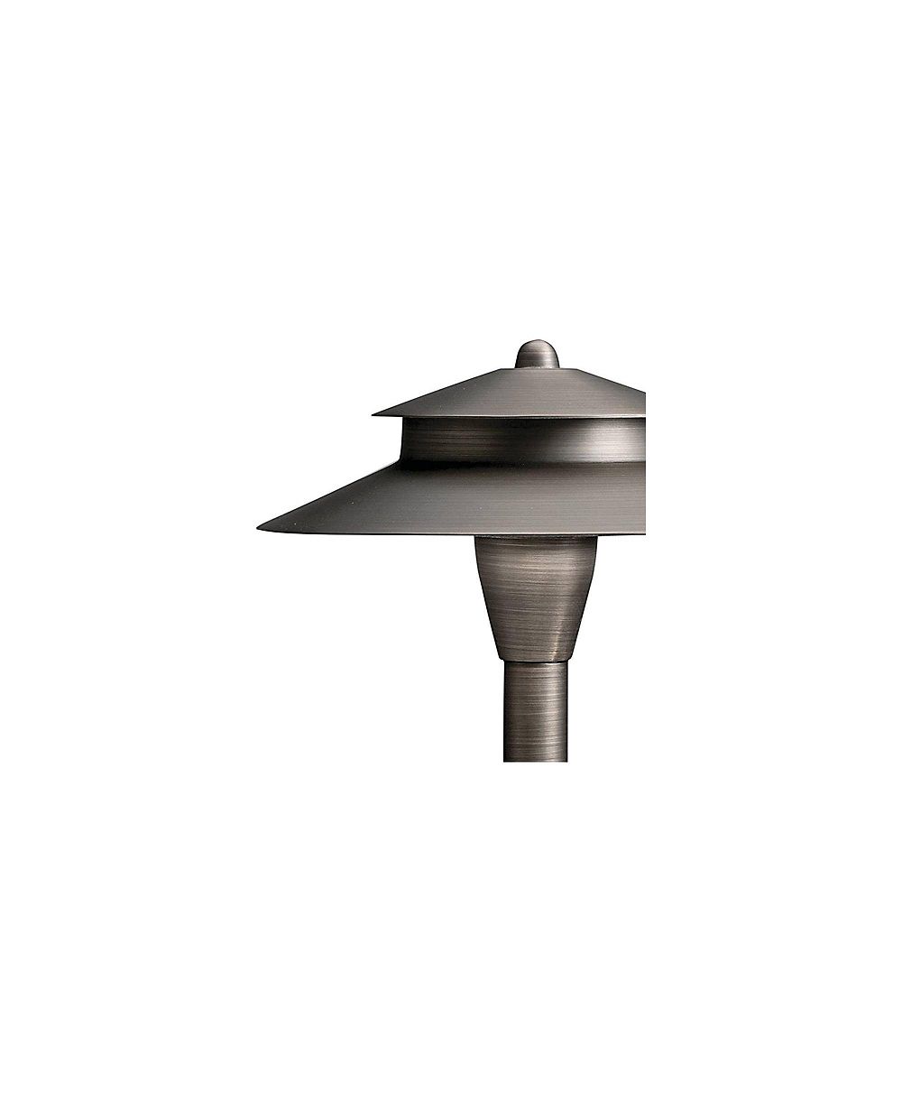 Уличный светильник Kichler Landscape 23 1/4"H Double-Shade Brass Path Light