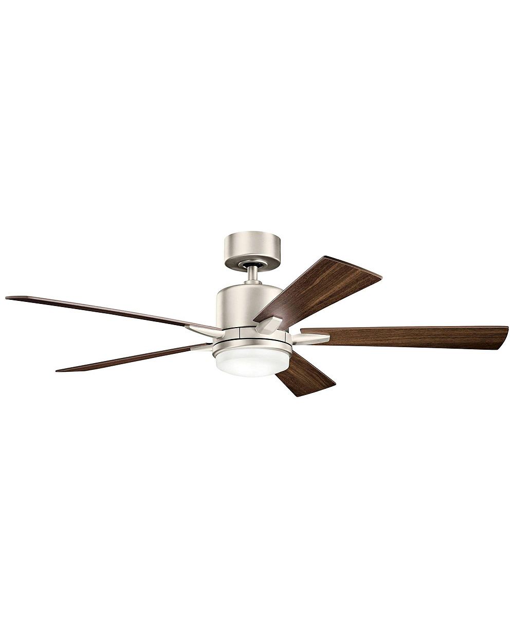 Потолочный вентилятор Kichler Lucian Brushed Nickel LED с настенным пультом