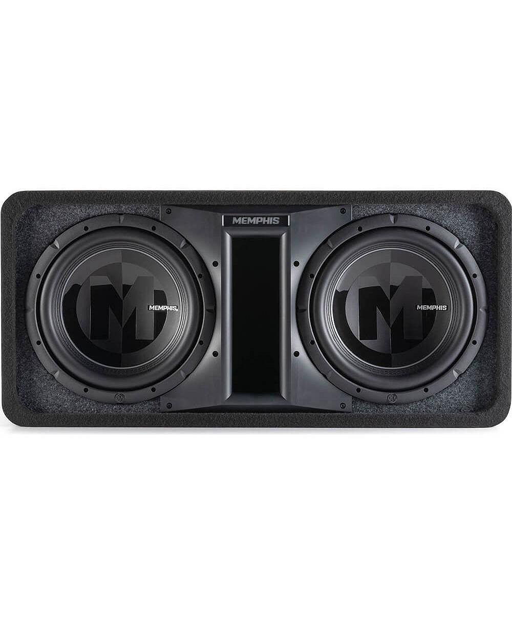 Memphis Audio сабвуферная колонка с настраиваемым импедансом и двумя 12-дюймовыми динамиками PRXE12DFT