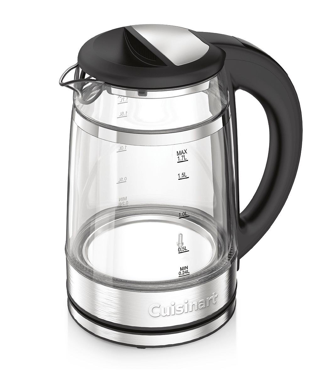 Стеклянный чайник Cuisinart Clear Temp объемом 1,7 л, модель GK-19