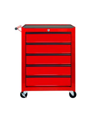 Streamdale Furniture металлический шкаф для инструментов на колесиках с 5 ящиками и шарикоподшипниками