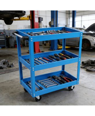 Streamdale Furniture  3-Tier Heavy Duty Rolling Tool Cart on Wheels, 450 LBS Capacity
