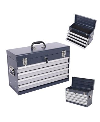 Streamdale Furniture  Heavy Duty 21-Inch 4-Drawer Portable Metal Tool Box Chest Organizer