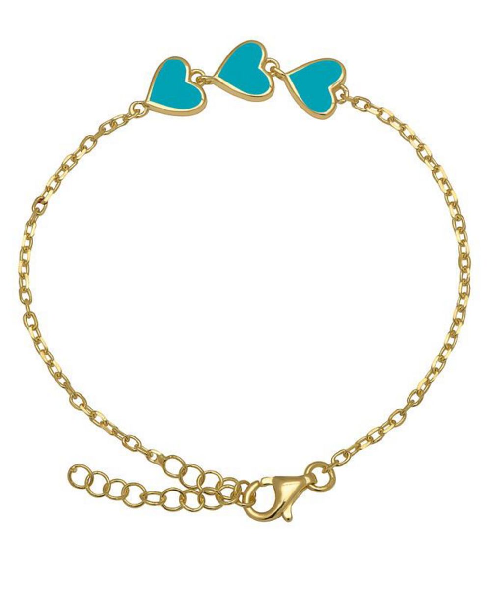 Браслет lily nily с цепочкой из сердечек в 14k