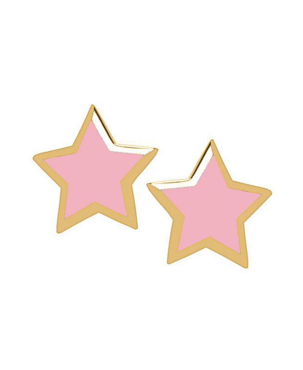 Lily Nily детские серьги-гвоздики в форме звезды с эмалью, 14K