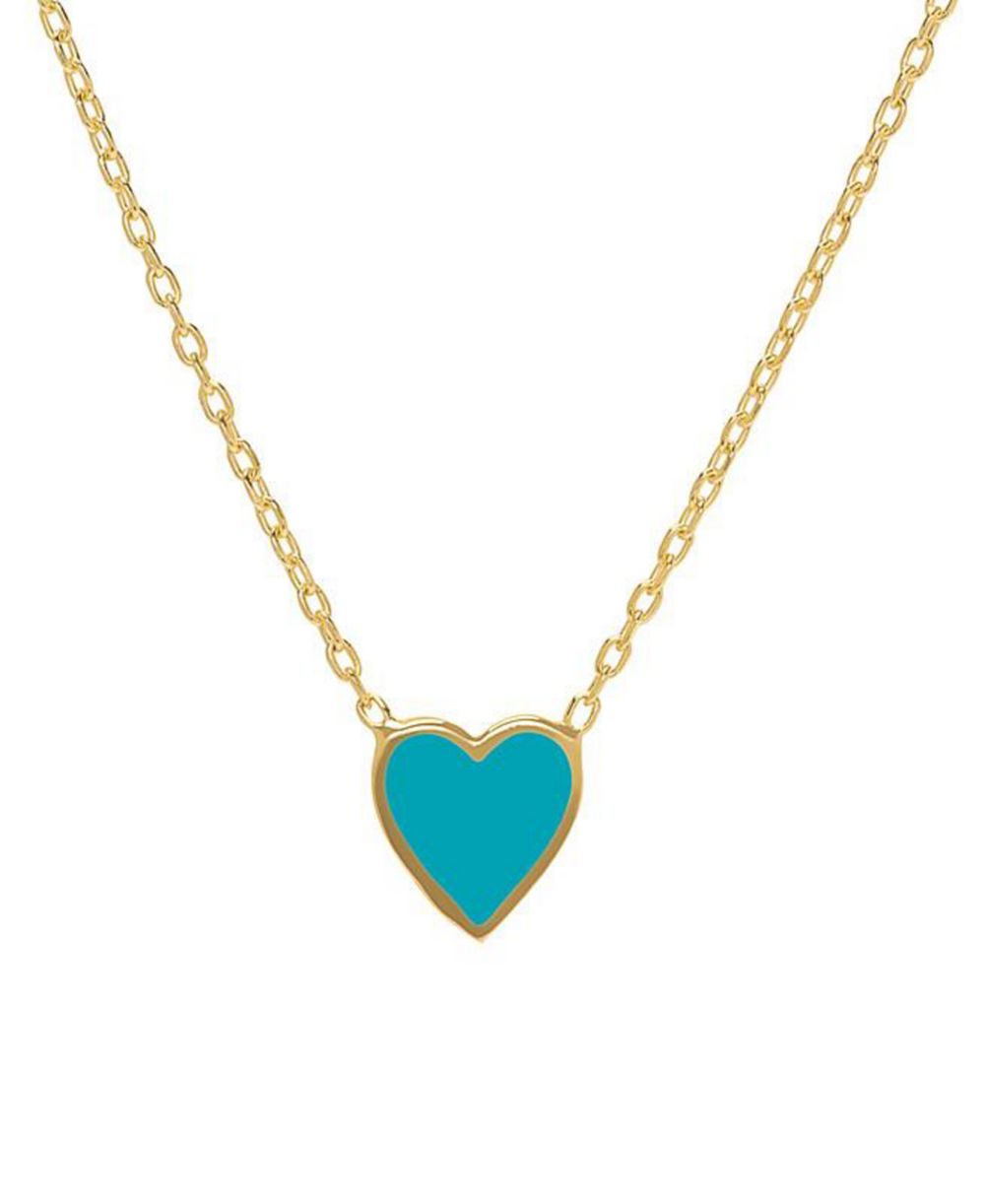 Lily Nily Детское ожерелье в форме сердца с эмалью, 14K