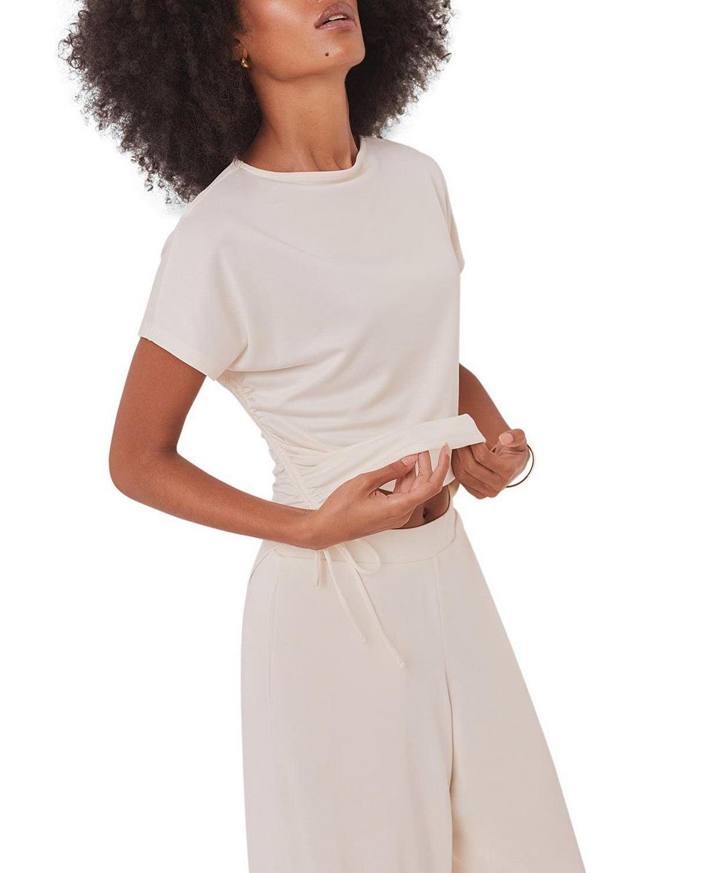 Женский джерси топ Mint Velvet с драпировкой и завязками