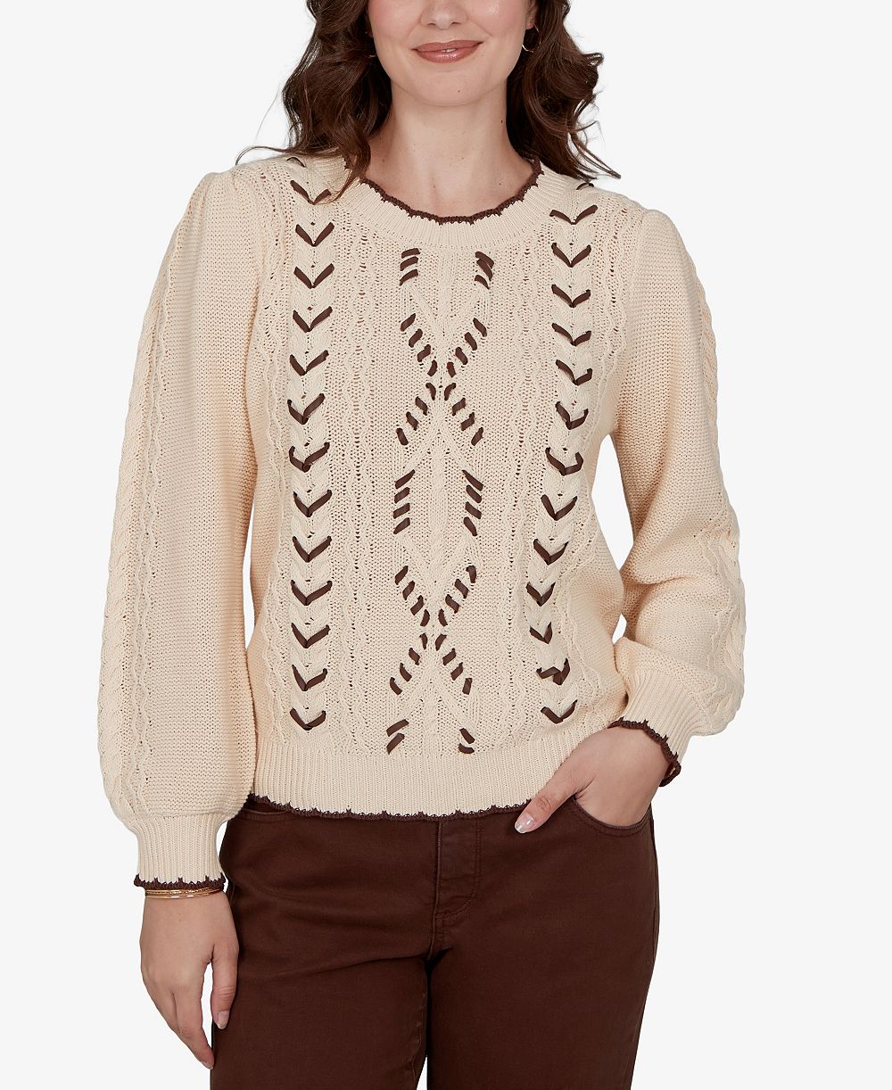 Женский вязаный джемпер Ruby Rd. Plus Size