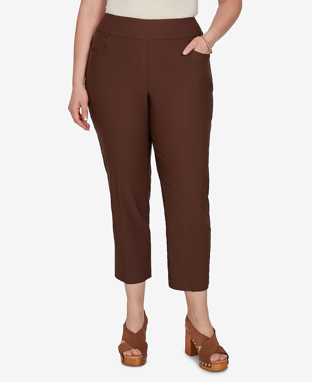 Женские брюки Ruby Rd. Plus Size Pull-On Ankle Mid-Rise