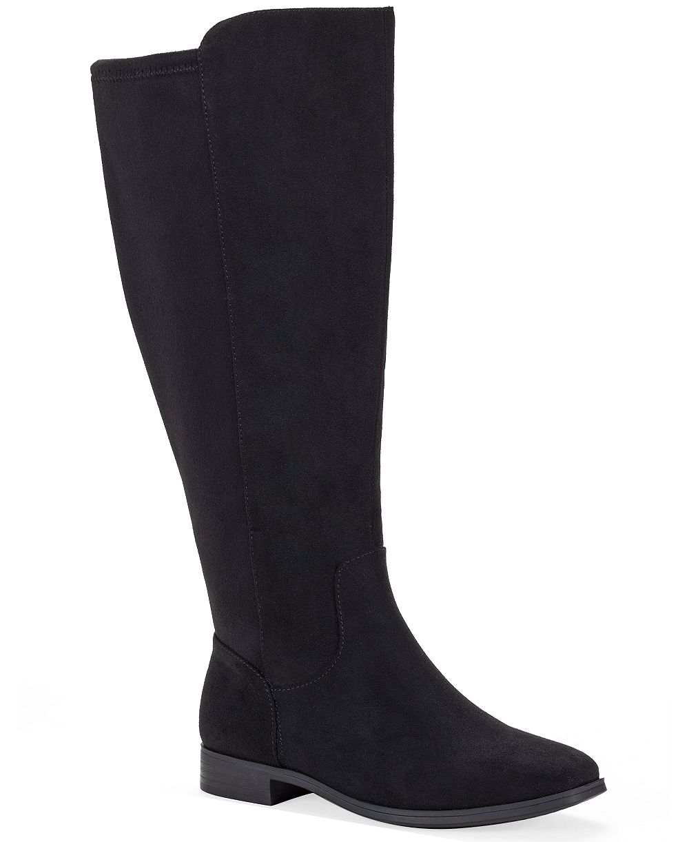 Style & Co Women's Brynnn Square Toe Tall Wide-Calf Boots, Macy's Exclusive