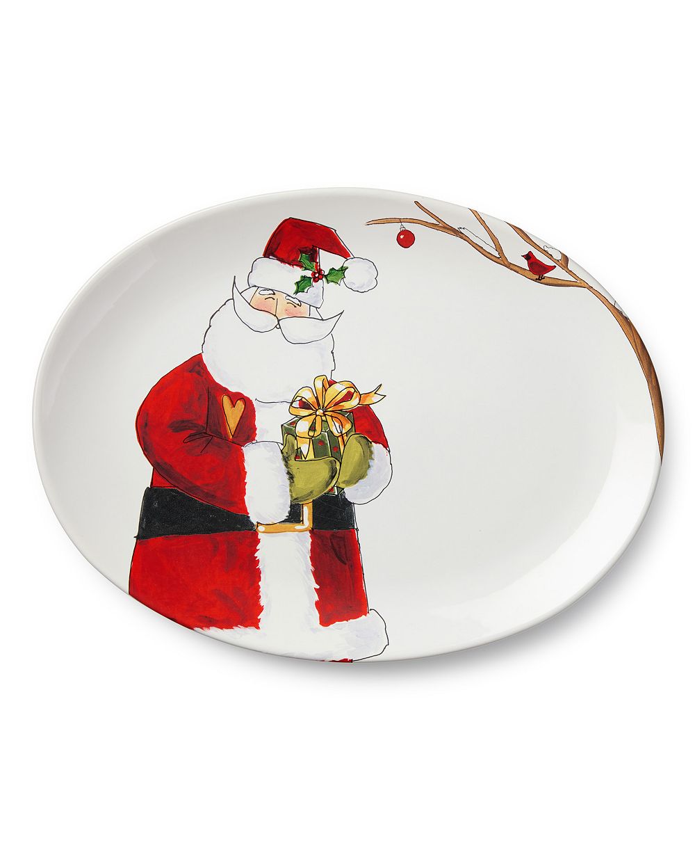 Certified International овальное блюдо Santa Delight 16"