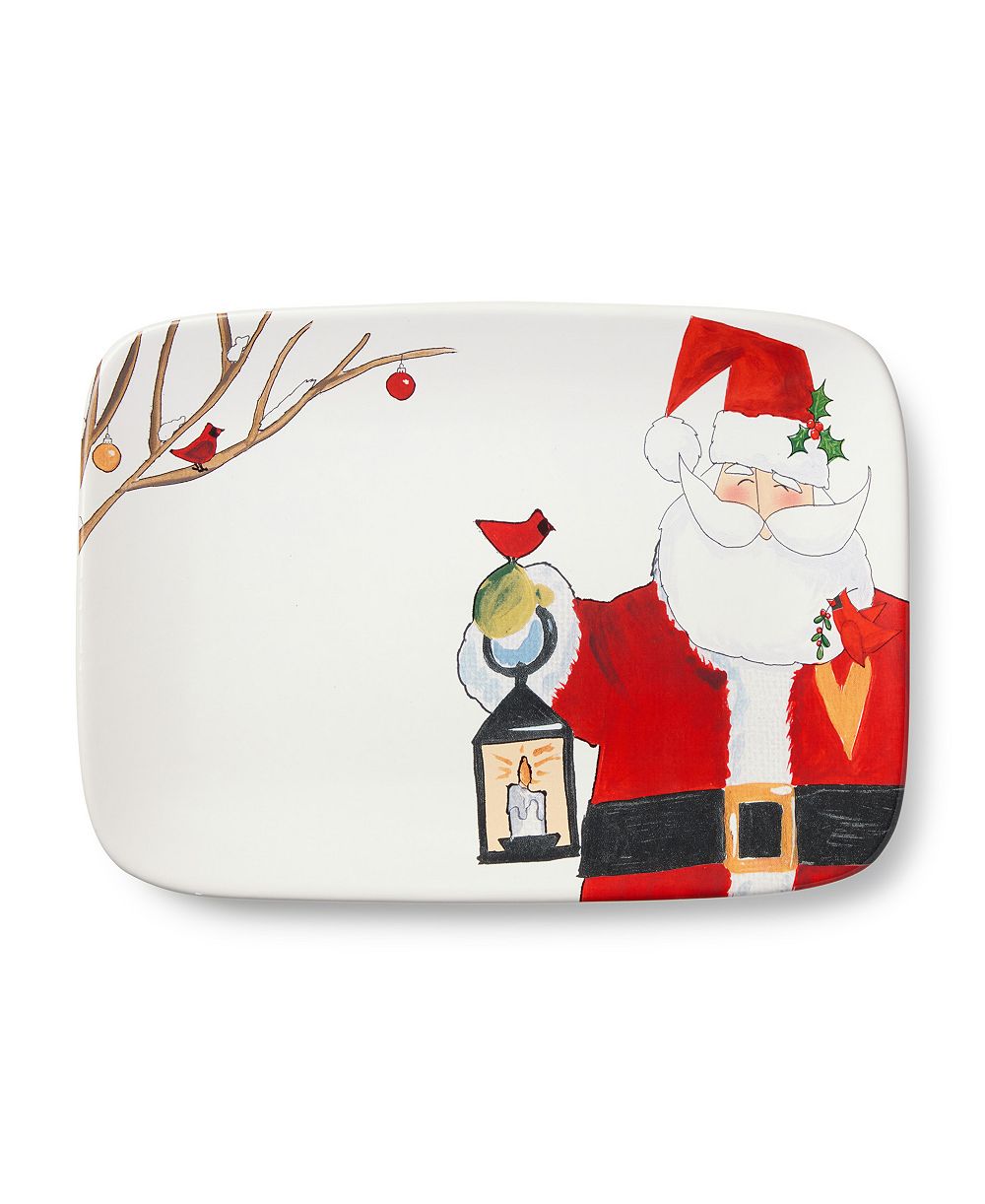 Прямоугольное блюдо Certified International Santa Delight 14"