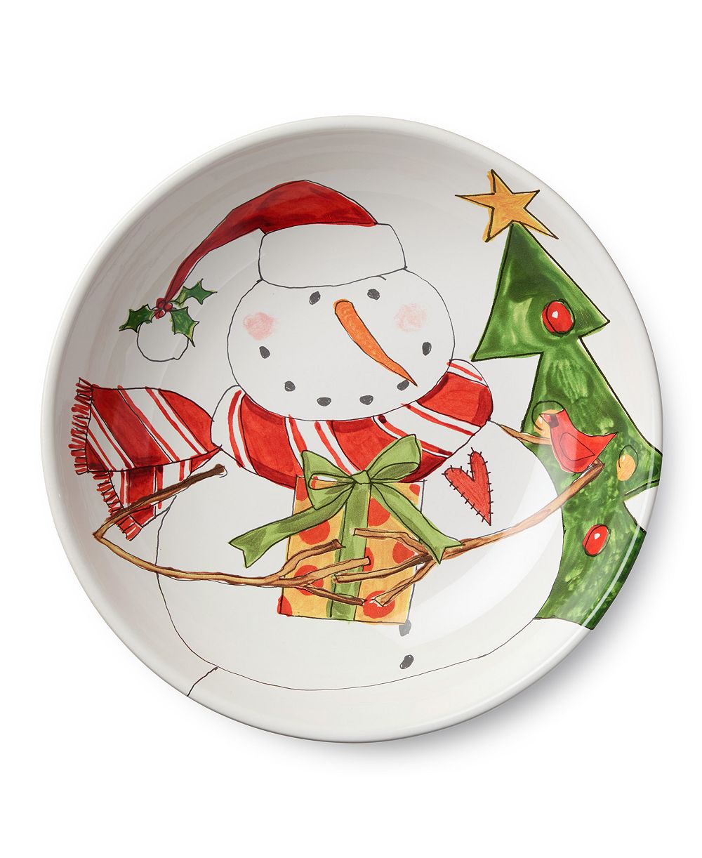 Сервировочная чаша Certified International Snowman Delight 13"