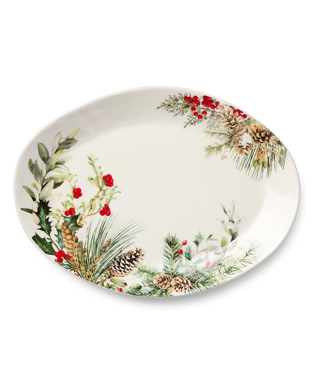 Овальное блюдо Certified International Woodland 16"