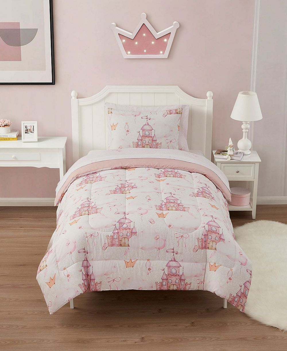Детский комплект постельного белья Sweet Home Collection «Сказочная принцесса», 5 предметов, размер Twin