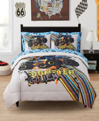 Детский комплект постельного белья Sweet Home Collection «Грузовики-монстры», 7 предметов, размер Full