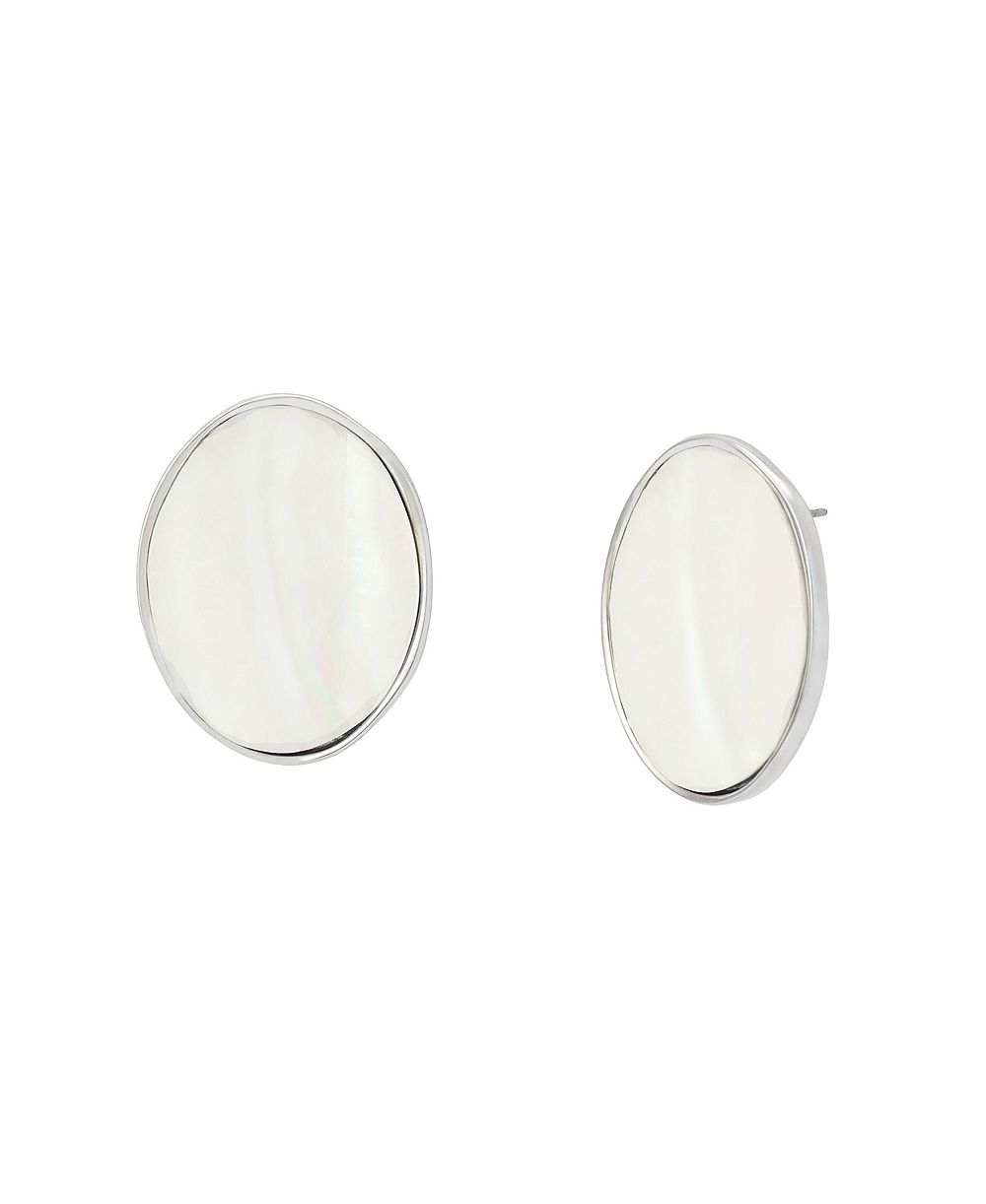 Серьги Robert Lee Morris Soho Imitation Pearl Oval Button