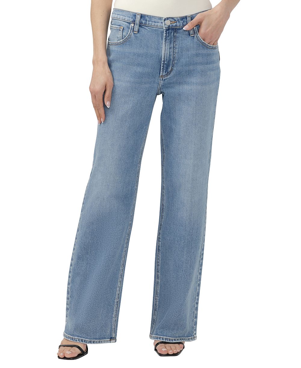 Silver Jeans Co. Women's Baggy Bootcut High-Rise Cotton-Blend Jeans