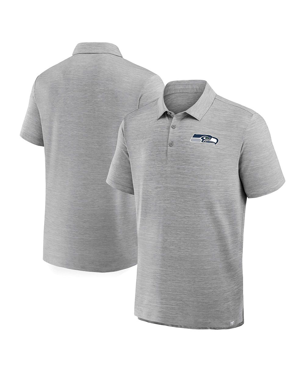 Fanatics Men's Heather Gray Seattle Seahawks Clutch Polo Shirt