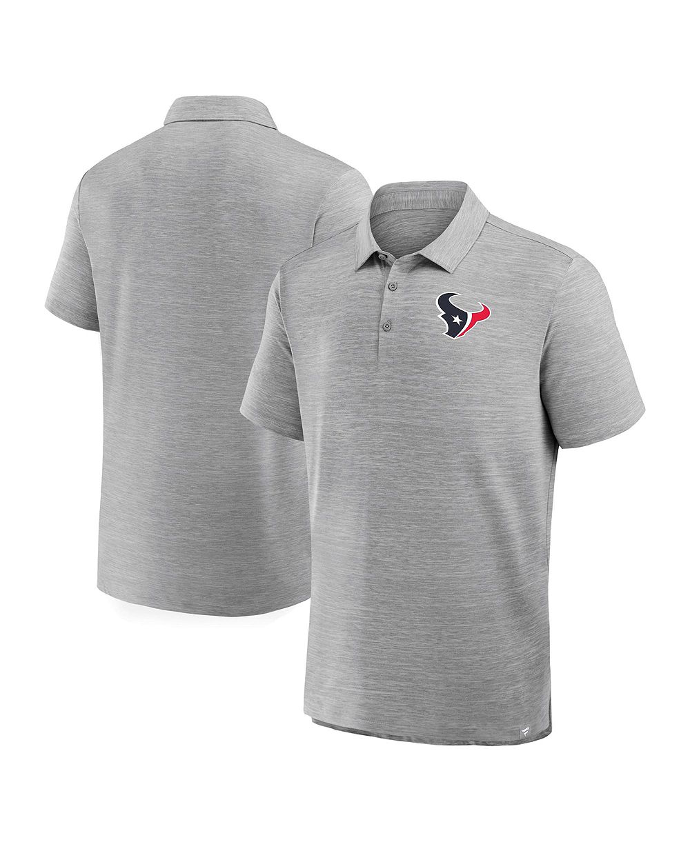 Fanatics Men's Heather Gray Houston Texans Clutch Polo Shirt