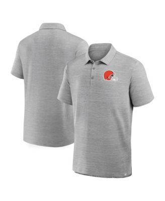 Fanatics Men's Heather Gray Cleveland Browns Clutch Polo Shirt