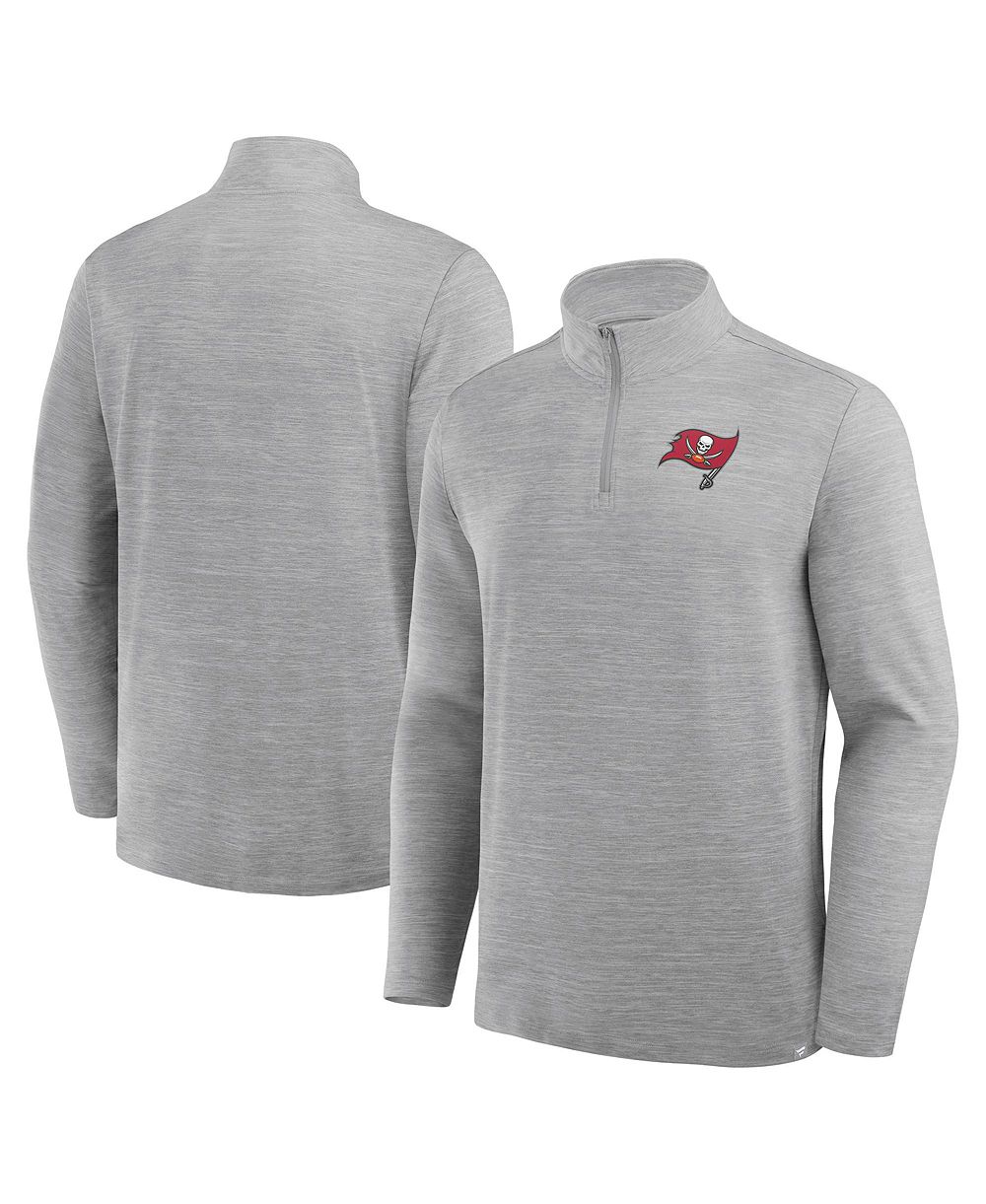 Fanatics Мужская серая толстовка Tampa Bay Buccaneers Clutch с молнией на четверть