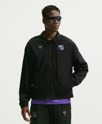 Nike мужская черная куртка с полной молнией Barcelona 2026/27 Away из ткани