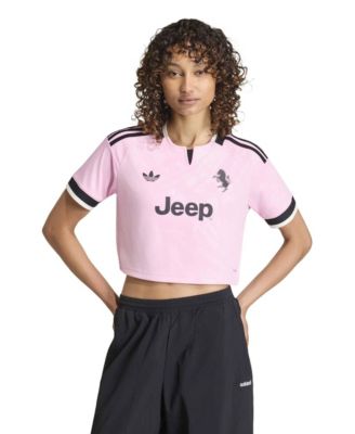 adidas Women's Pink Juventus 2026/27 Away Cropped Replica Jersey