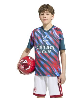 adidas Big Boys and Girls Green Arsenal 2026/27 Pre-Match Home Training Jersey
