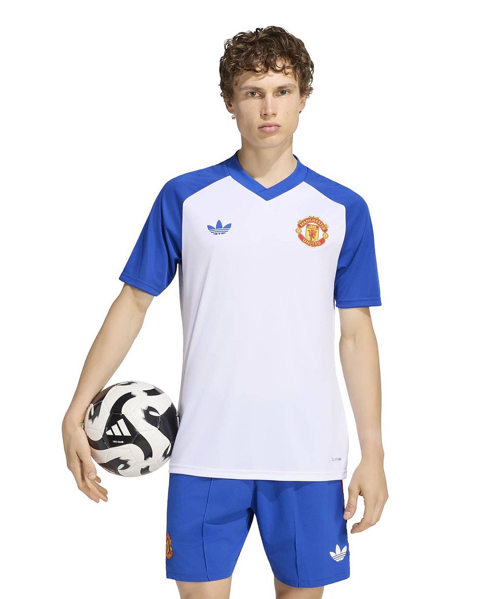 Adidas, мужская выездная тренировочная футболка Manchester United 2026/27 белого цвета